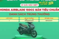 CÔNG BỐ KẾT QUẢ CHƯƠNG TRÌNH QUAY SỐ TRÚNG THƯỞNG “CÀO LIỀN TAY, LÌ XÌ NGAY”