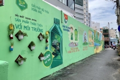 AP SAIGON PETRO ĐỒNG HÀNH CÙNG CÔNG TRÌNH SƠN, VẼ “TUYẾN HẺM XANH, SẠCH, ĐẸP” QUẬN PHÚ NHUẬN