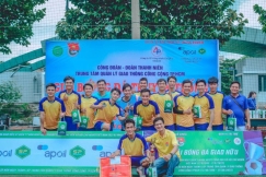 AP SAIGON PETRO ĐỒNG HÀNH CÙNG SỞ GTVT TPHCM TRONG GIẢI BÓNG ĐÁ TRUYỀN THỐNG