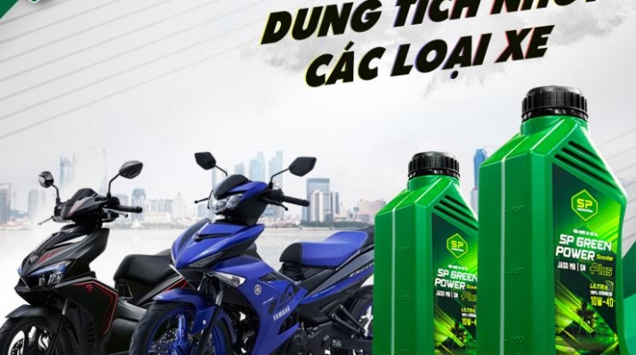 DUNG TÍCH DẦU NHỚT PHÙ HỢP CHO TỪNG LOẠI XE MÁY