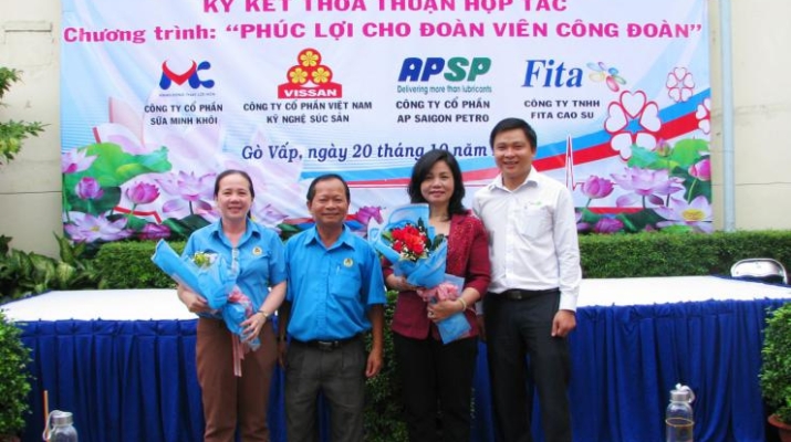 LỄ KÝ KẾT HỢP TÁC GIỮA AP SAIGON PETRO VỚI LIÊN ĐOÀN LAO ĐỘNG QUẬN GÒ VẤP, TP.HCM - NGÀY HỘI NỮ CÔNG NHÂN LAO ĐỘNG LẦN 1, TP.HCM