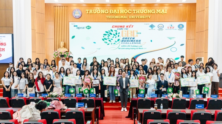 CHUNG KẾT GREEN BUSINESS CHALLENGE 2026 – MIỀN BẮC: KHÉP LẠI HÀNH TRÌNH TRANH TÀI, LAN TỎA TINH THẦN KINH DOANH XANH